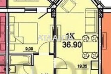 1-room apartment apartment by the address st. Tovarnyy per (area 36,9 m²) - Atlanta.ua - photo 17