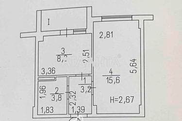 1-кімнатна квартира за адресою вул. Проїзна (площа 32,9 м²) - Atlanta.ua - фото 17