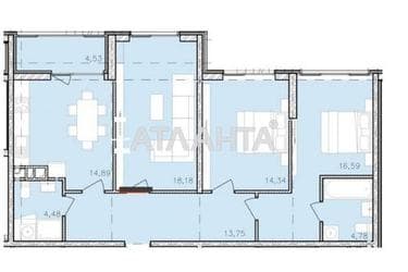 3-кімнатна квартира за адресою вул. Франка Івана (площа 93,1 м²) - Atlanta.ua - фото 29