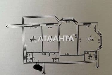 3-кімнатна квартира за адресою вул. Костанді (площа 103 м²) - Atlanta.ua - фото 16