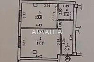 1-комнатная квартира по адресу ул. Разумовская (площадь 40,6 м²) - Atlanta.ua - фото 30