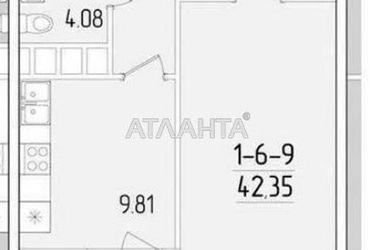 1-room apartment apartment by the address st. Krasnova (area 44 m²) - Atlanta.ua - photo 10