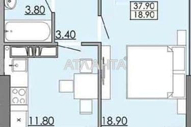 1-комнатная квартира по адресу ул. Бугаевская (площадь 38 м²) - Atlanta.ua - фото 26