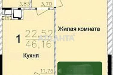 1-room apartment apartment by the address st. Zhemchuzhnaya (area 46,3 m²) - Atlanta.ua - photo 26