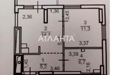 1-комнатная квартира по адресу ул. Пишоновская (площадь 41,3 м²) - Atlanta.ua - фото 10