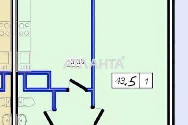 1-room apartment apartment by the address st. Zhemchuzhnaya (area 43,5 m²) - Atlanta.ua - photo 26