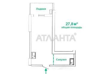 1-комнатная квартира по адресу Тополинный пер. (площадь 27,8 м²) - Atlanta.ua - фото 8