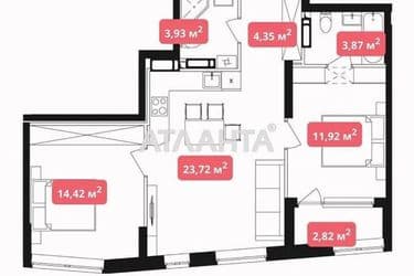 2-кімнатна квартира за адресою вул. Ш. Наддніпрянське (площа 64,5 м²) - Atlanta.ua - фото 6