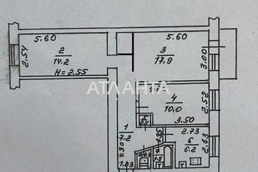 3-комнатная квартира по адресу ул. Одесская (площадь 60 м²) - Atlanta.ua - фото 29