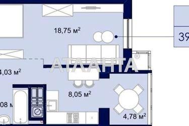 1-room apartment apartment by the address st. Chekhova (area 37,1 m²) - Atlanta.ua - photo 12