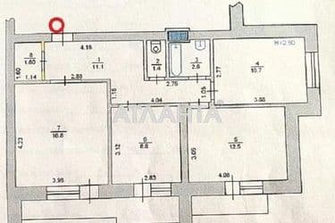 3-rooms apartment apartment by the address st. Shuma Vitaliya Marksa Karla (area 70 m²) - Atlanta.ua - photo 22
