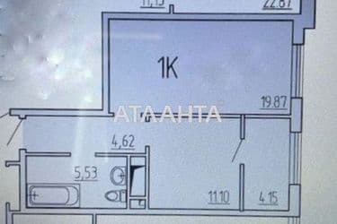 1-кімнатна квартира за адресою вул. Італійська бульв. (площа 48,2 м²) - Atlanta.ua - фото 26