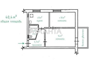 2-rooms apartment apartment by the address st. Radostnaya (area 40,4 m²) - Atlanta.ua - photo 14