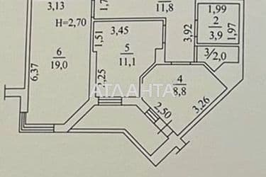 2-rooms apartment apartment by the address st. Ovidiopolskaya dor (area 59 m²) - Atlanta.ua - photo 17