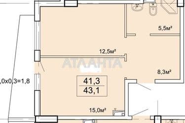 1-комнатная квартира по адресу Ванный пер. (площадь 43,1 м²) - Atlanta.ua - фото 20