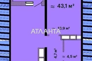 1-room apartment apartment by the address st. Varnenskaya (area 44,9 m²) - Atlanta.ua - photo 21