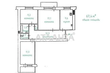 3-rooms apartment apartment by the address st. Lyustdorfskaya dor Chernomorskaya dor (area 67,4 m²) - Atlanta.ua - photo 19