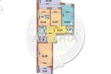 3-к apartment on street Dubishchanskaya na Obolone - Atlanta.ua - photo 2