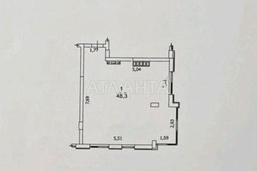 2-rooms apartment apartment by the address st. Marselskaya (area 48,3 m²) - Atlanta.ua - photo 19
