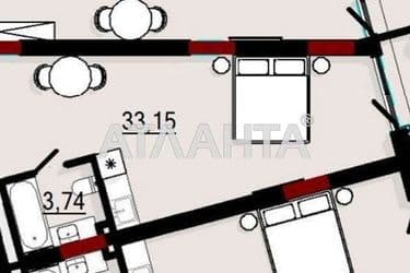 1-room apartment apartment by the address st. Arkadiyskaya Alleya (area 40,7 m²) - Atlanta.ua - photo 10