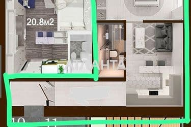 1-room apartment apartment by the address st. Promyshlennaya (area 35 m²) - Atlanta.ua - photo 21