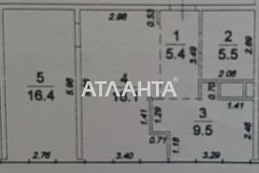 2-комнатная квартира по адресу ул. Болгарская (площадь 54,9 м²) - Atlanta.ua - фото 38