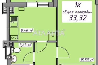 1-room apartment apartment by the address st. Massiv 10 (area 33 m²) - Atlanta.ua - photo 13