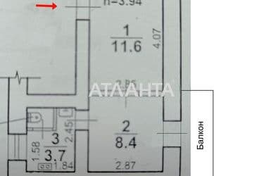 1-room apartment apartment by the address st. Sofievskaya Korolenko (area 30 m²) - Atlanta.ua - photo 18