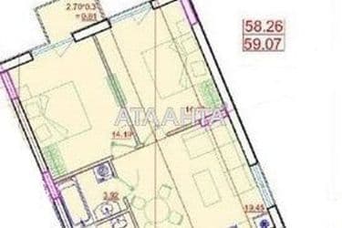 2-комнатная квартира по адресу ул. Софиевская (площадь 60 м²) - Atlanta.ua - фото 12