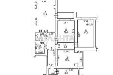 3-кімнатна квартира за адресою вул. Вільямса ак. (площа 130,2 м²) - Atlanta.ua - фото 40