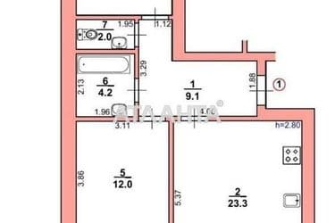 2-rooms apartment apartment by the address st. Navariyska (area 70 m²) - Atlanta.ua - photo 17