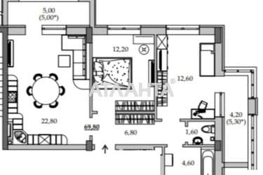 2-rooms apartment apartment by the address st. Vilyamsa ak (area 69,8 m²) - Atlanta.ua - photo 7