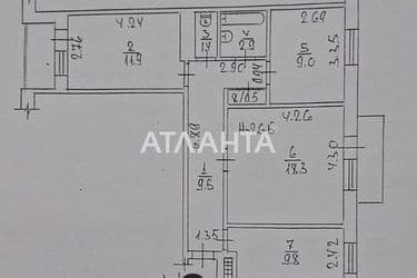 3-кімнатна квартира за адресою вул. Ядова Сергія (площа 67 м²) - Atlanta.ua - фото 40