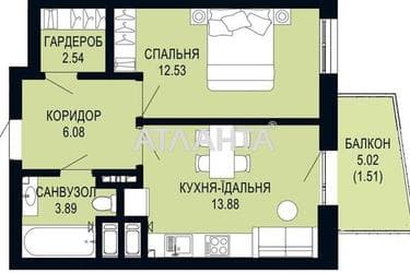 1-кімнатна квартира за адресою Щурата В. Вул. (площа 40,4 м²) - Atlanta.ua - фото 17