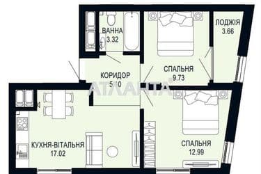 2-комнатная квартира по адресу ул. Щурата В. Ул (площадь 51,8 м²) - Atlanta.ua - фото 15