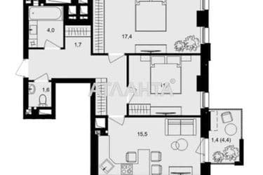 2-rooms apartment apartment by the address st. Kirpichnyy per (area 63,5 m²) - Atlanta.ua - photo 10
