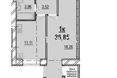 1-room apartment apartment by the address st. Generala Gandzyuka (area 37 m²) - Atlanta.ua - photo 17