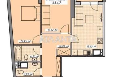 2-rooms apartment apartment by the address st. Kurortnyy per (area 63,5 m²) - Atlanta.ua - photo 16