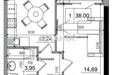 1-room apartment apartment by the address st. 7 km ovidiopolskoy dor (area 38 m²) - Atlanta.ua - photo 12