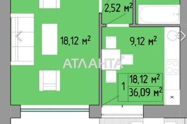 1-кімнатна квартира за адресою Небесної сотні пр. (площа 37 м²) - Atlanta.ua - фото 29