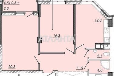 3-rooms apartment apartment by the address st. Ovidiopolskaya dor (area 69,4 m²) - Atlanta.ua - photo 39