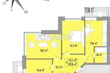 3-rooms apartment apartment by the address st. Nebesnoy Sotni pr Zhukova marsh pr Leninskoy iskry pr (area 83,7 m²) - Atlanta.ua - photo 6