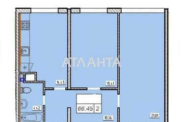 2-rooms apartment apartment by the address st. Zhemchuzhnaya (area 65,3 m²) - Atlanta.ua - photo 12