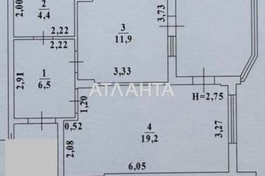 2-rooms apartment apartment by the address st. Raduzhnyy m n (area 51,9 m²) - Atlanta.ua - photo 35