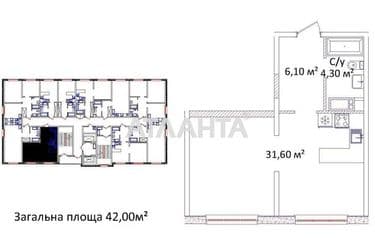 1-room apartment apartment by the address st. Literaturnaya (area 42 m²) - Atlanta.ua - photo 14