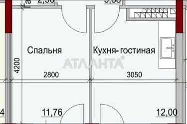 1-room apartment apartment by the address st. Dachnaya (area 36,5 m²) - Atlanta.ua - photo 9
