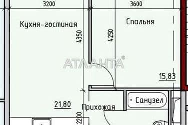 1-room apartment apartment by the address st. Sofievskaya Korolenko (area 45 m²) - Atlanta.ua - photo 10