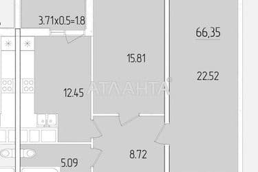 2-rooms apartment apartment by the address st. Krasnova (area 66,6 m²) - Atlanta.ua - photo 16
