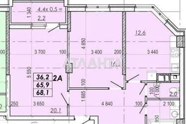 2-rooms apartment apartment by the address st. Ovidiopolskaya dor (area 69,3 m²) - Atlanta.ua - photo 28