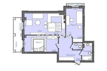 2-rooms apartment apartment by the address st. Fontanskaya dor Perekopskoy Divizii (area 71,7 m²) - Atlanta.ua - photo 32
